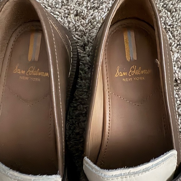 Sam Edelman Brown and Cream Loafers - Picture 2 of 5